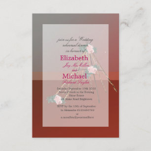 Boho Chic Teepee / Tipi Wedding Probe Dinner Einladung