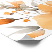 Boho Chic Terracotta Brautparty Willkommen Poster (Ecke)