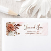 Boho Chic Terracotta Hochzeit im Herbst Rücksendea (Insitu)