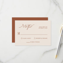 Boho Chic Terracotta Minimal Wedding