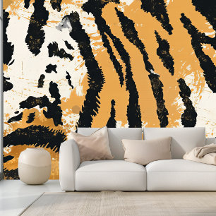 Boho Chic Tiger Print Design Tapete