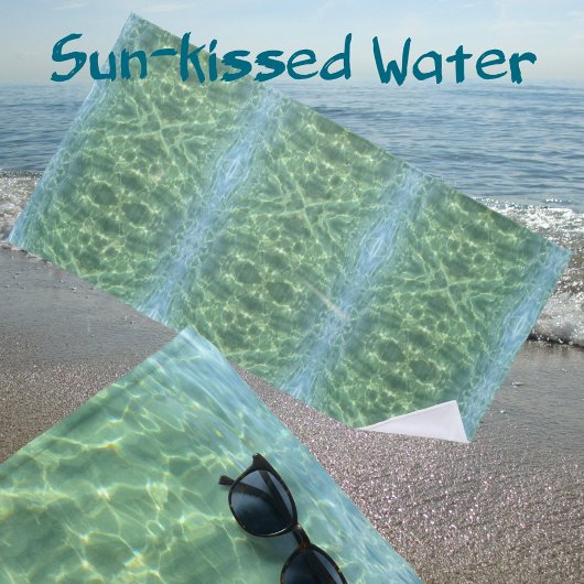 Boho Chic Tropical Aquamarine Strandtuch