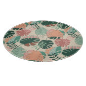 Boho Chic Tropical Monstera Pflanze Lover's Schneidebrett (Ecke)