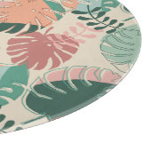 Boho Chic Tropical Monstera Pflanze Lover's Schneidebrett (Ecke)