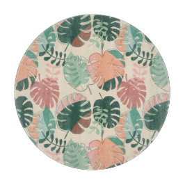 Boho Chic Tropical Monstera Pflanze Lover's Schneidebrett