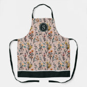 Boho Chic Vibes: Dusty Rose Wasserfarbe Schürze (Vorderseite)