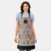 Boho Chic Vibes: Dusty Rose Wasserfarbe Schürze (Getragen)