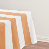 Boho Chic Vibrant Orange Stripes Spring & Summer Tischdecke (Beispiel)
