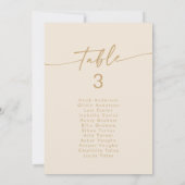 Boho Chic Vintag Gold Hanging Seating Chart Einladung (Rückseite)