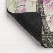 Boho Chic Vintag Paris Eiffel Tower Mousepad (Ecke)