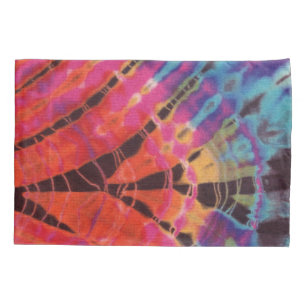 Boho Chic Vintag Retro Pink Blue Batik Gefärbte K Kissenbezug
