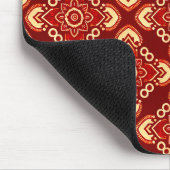 Boho-Chic Vintage-Blumenmuster Mousepad (Ecke)