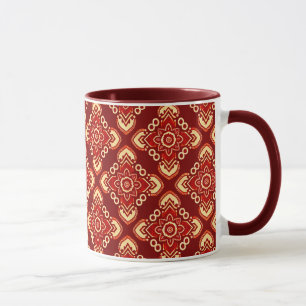 Boho-Chic-Vintage-Blumenmuster Tasse