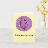 Boho Chic Watercolor Blank Karte (Gelbe Blume)