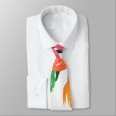 Boho Chic Watercolor Burgundy Pink Blume Krawatte (Gebunden)