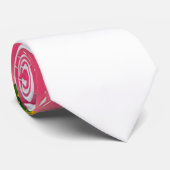 Boho Chic Watercolor Burgundy Pink Blume Krawatte (Gerollt)