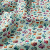 Boho Chic Watercolor Gemstones Stoff