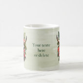 Boho Chic Watercolor Tropischer Kuhschädel Kaffeetasse (Mittel)