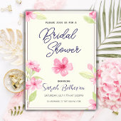 Boho Chic Watercolor Wildblume Brautparty Einladung