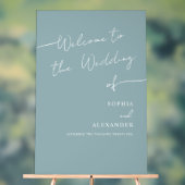 Boho Chic Wedding Acrylic Sign Willkommen. Acrylschild (Neutral)