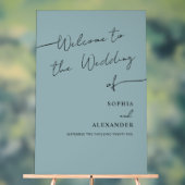 Boho Chic Wedding Acrylic Sign Willkommen. Acrylschild (Neutral)