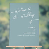 Boho Chic Wedding Acrylic Sign Willkommen. Acrylschild (Neutral)