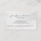 Boho Chic Wedding Cake mit Glitzer Visitenkarte (Rückseite)