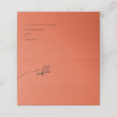 Boho-chic wedding Place & Escort Karten (Außenseite Aufgefaltet)