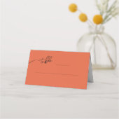 Boho-chic wedding Place & Escort Karten (Vorderseite)