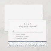 Boho Chic Wedding RSVP Karte (Vorne/Hinten)