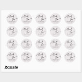 Boho-chic Wedding Sticker Vielen Dank. (Blatt)