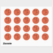 Boho-chic Wedding Sticker Vielen Dank. (Blatt)