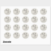 Boho-chic Wedding Sticker Vielen Dank. (Blatt)