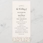 Boho Chic Wedding with Beige Flowers Programm (Vorderseite)