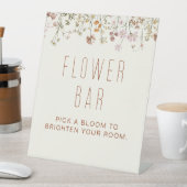 Boho Chic Wildblume Baby Dusche Blume Bar Sockelschild (In Situ)