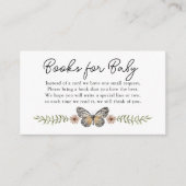 Boho Chic Wildblume Books for Baby Enclosure Card Begleitkarte (Vorderseite)