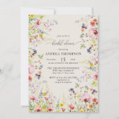 Boho Chic Wildblume Brautparty Einladung (Vorderseite)