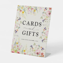 Boho Chic Wildblume Brautparty Sign Sockelschild