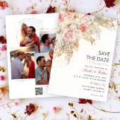 Boho Chic Wildblume Rustikal Floral Save the Date Einladung