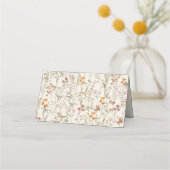 Boho Chic Wildblume Wedding Platzkarte (Rückseite)