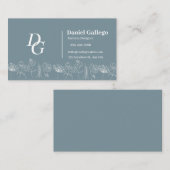 Boho chic Wildblumen Business Card Visitenkarte (Vorne/Hinten)