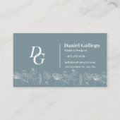 Boho chic Wildblumen Business Card Visitenkarte (Vorderseite)