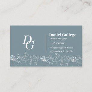 Boho chic Wildblumen Business Card Visitenkarte