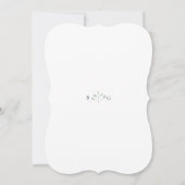 Boho Chic Wildblumen Moderne Blumenhochzeit Einladung (Rückseite)