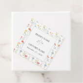 Boho Chic Wildblumen Moderne Blumenhochzeit Geschenkanhänger (Beispiel)