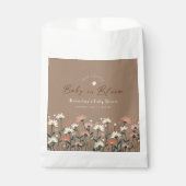 Boho Chic Wildflower Baby in Bloom Shower Geschenktütchen (Vorderseite)