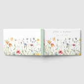 Boho-Chic-Wildflower-Hochzeit Gästebuch (Voll)