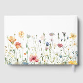 Boho-Chic-Wildflower-Hochzeit Gästebuch (Rückseite)