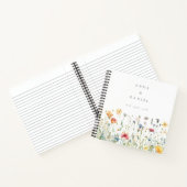 Boho-Chic-Wildflower-Hochzeitsgästebuch Notizblock (Innenseite)