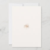 Boho-Chic-Wildflower-Minimalist-Gartenhochzeit Einladung (Rückseite)